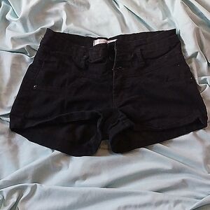 Black Jean shorts